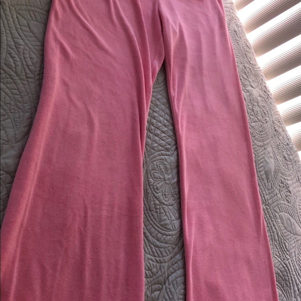 Victoria’s Secret.  Pink sweats